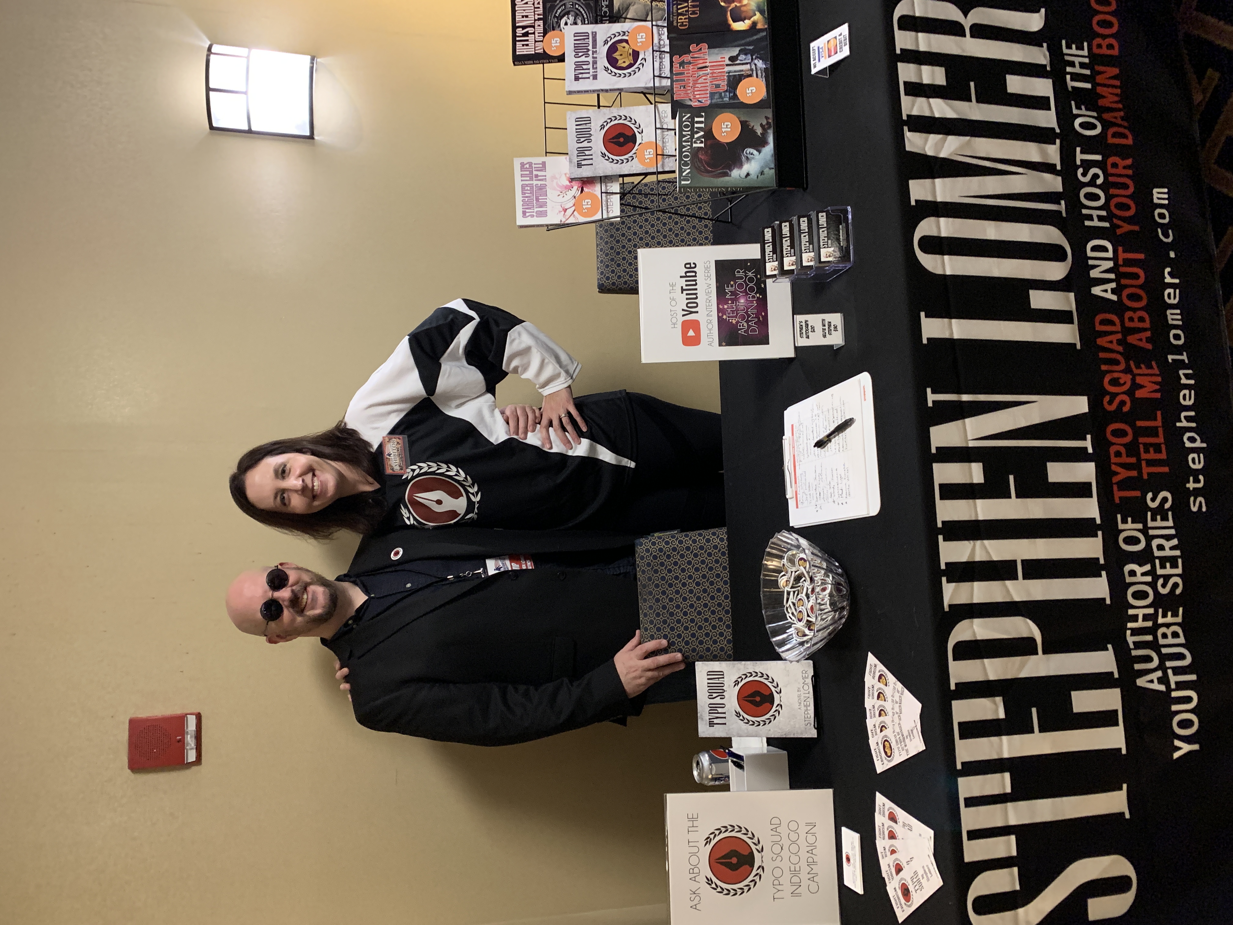 Author Stephen Lomer and Teresa Boudreault.