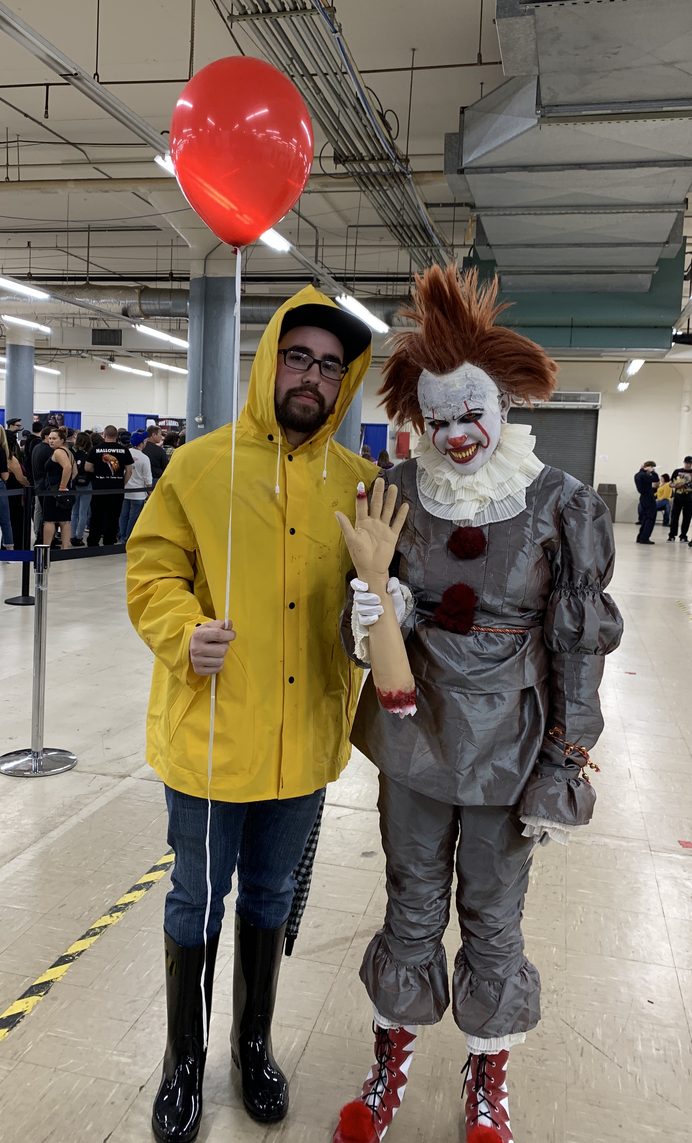 Georgie and Pennywise. 